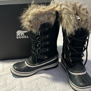 Sorel black waterproof boots 8.5